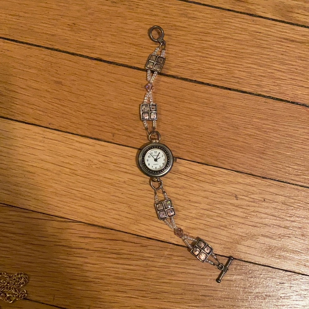Beautiful Geneva Beaded Watch NEW BATTERY